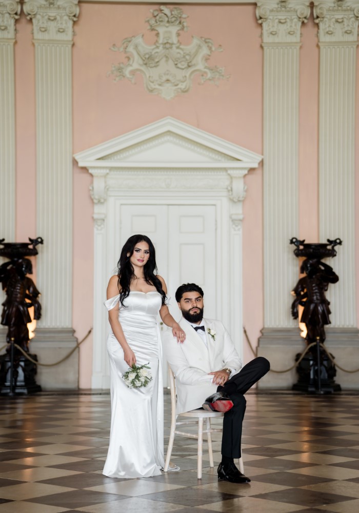 Ajay and Jessica wedding portrait
